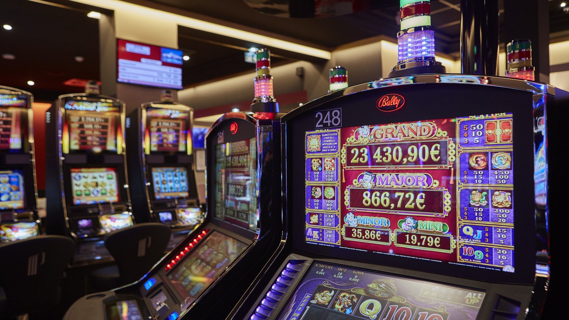 Focus sur la salle des machines à sous du casino de Saint-Galmier